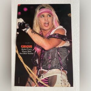 Circus Magazine Poster with Rock Vocalist